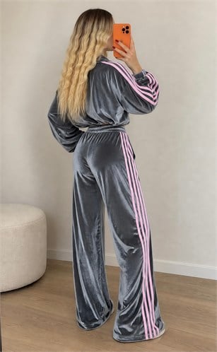 Luxe Sport Dört Şerit Kadife Takım