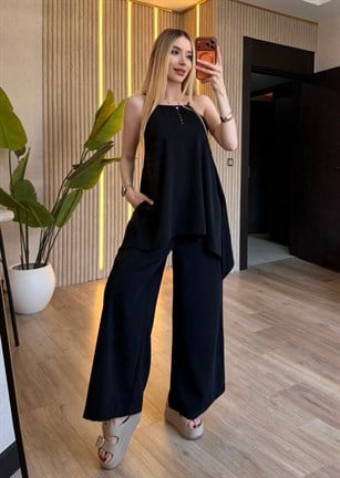 Novelle Katmanlı Premium Tulum Siyah