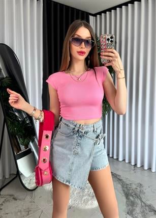 Pamuk Ve Modal Kumaştan Oluşan Crop Top