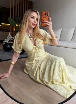 Pure Romance Akışkan Maxi Elbise
