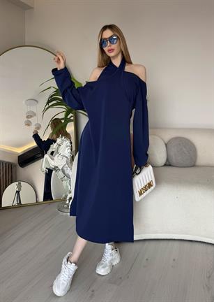 Serena Off-Shoulder Relax Midi Elbise