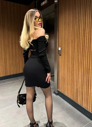 Sırt Detaylı Belly Elbise