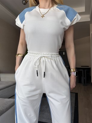Skyline Denim Şeritli Takım