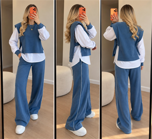 Soft Form Triko Poplin Garnili Takım