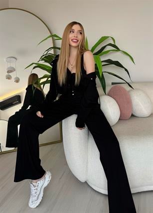 Soft Modal Relax 3lü Set Siyah
