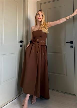 Velmora Trench Form  Premium Elbise