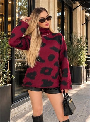 Wild Muse Leopar Desenli Kazak