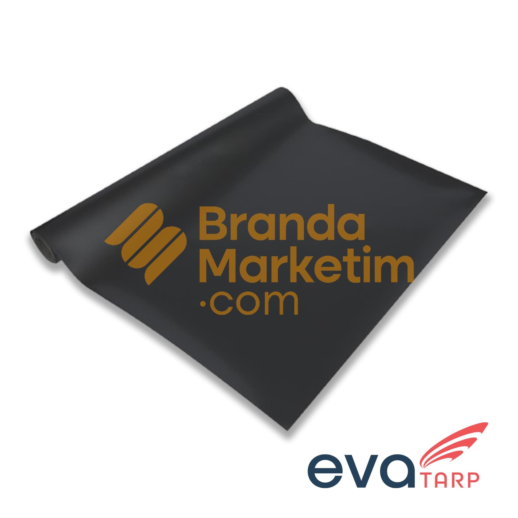 Evatarp Polyester Branda Kumaşı- 900 Gr/Mt2-Siyah