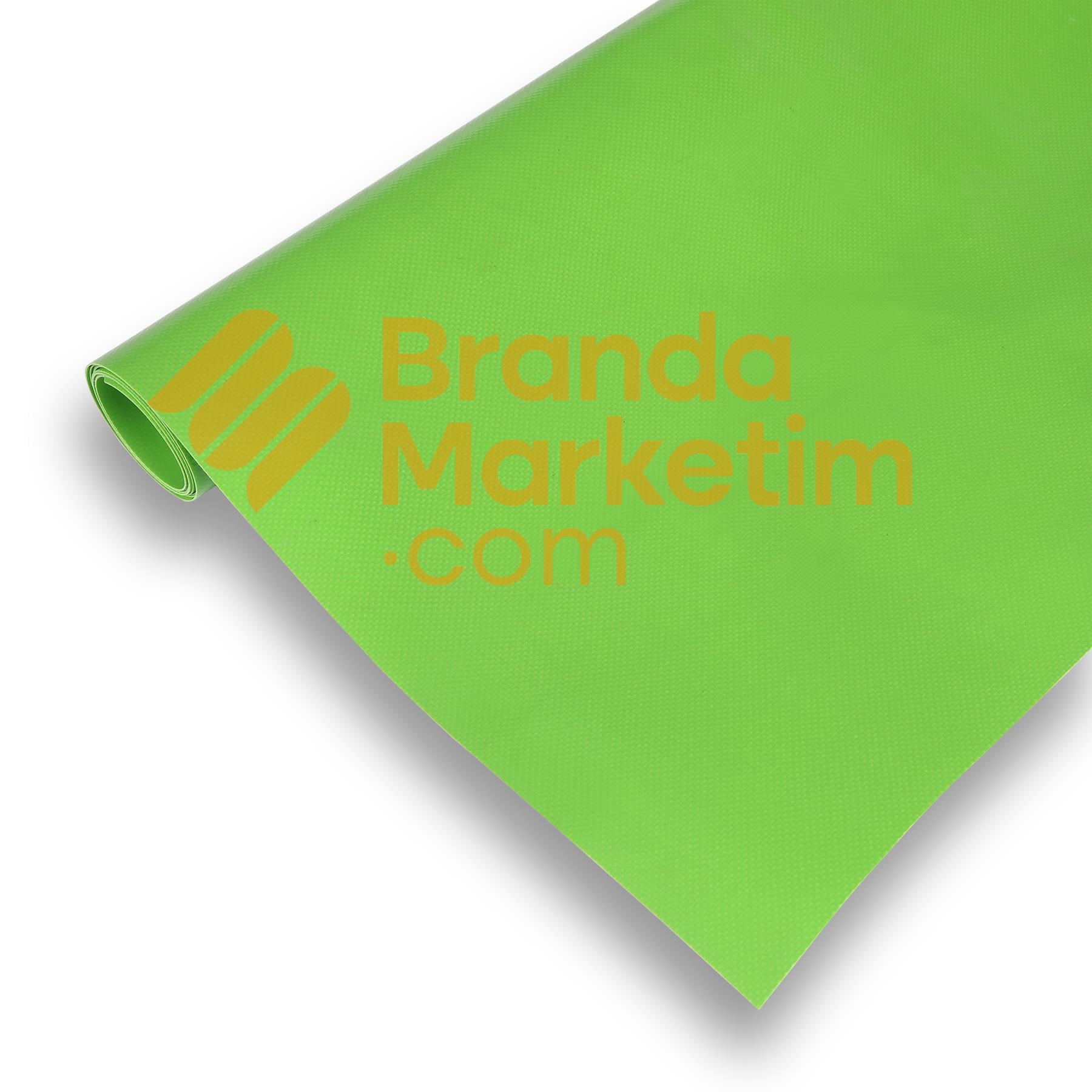 Polyester Branda Kumaşı-440 Gr/Mt2-Açık Yeşil (140 Cm En)