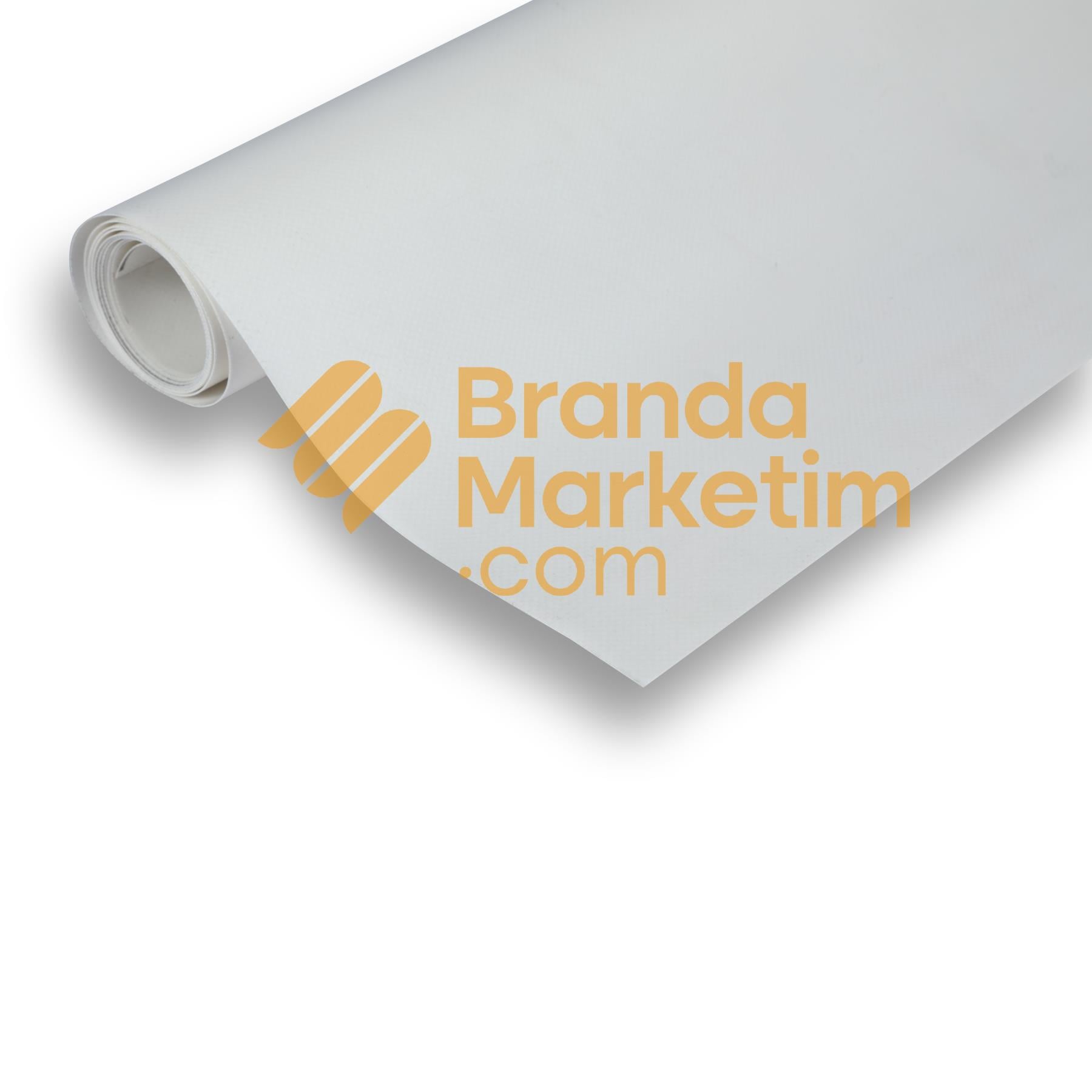 Polyester Branda Kumaşı-650 Gr/Mt2-Beyaz (150 Cm En)