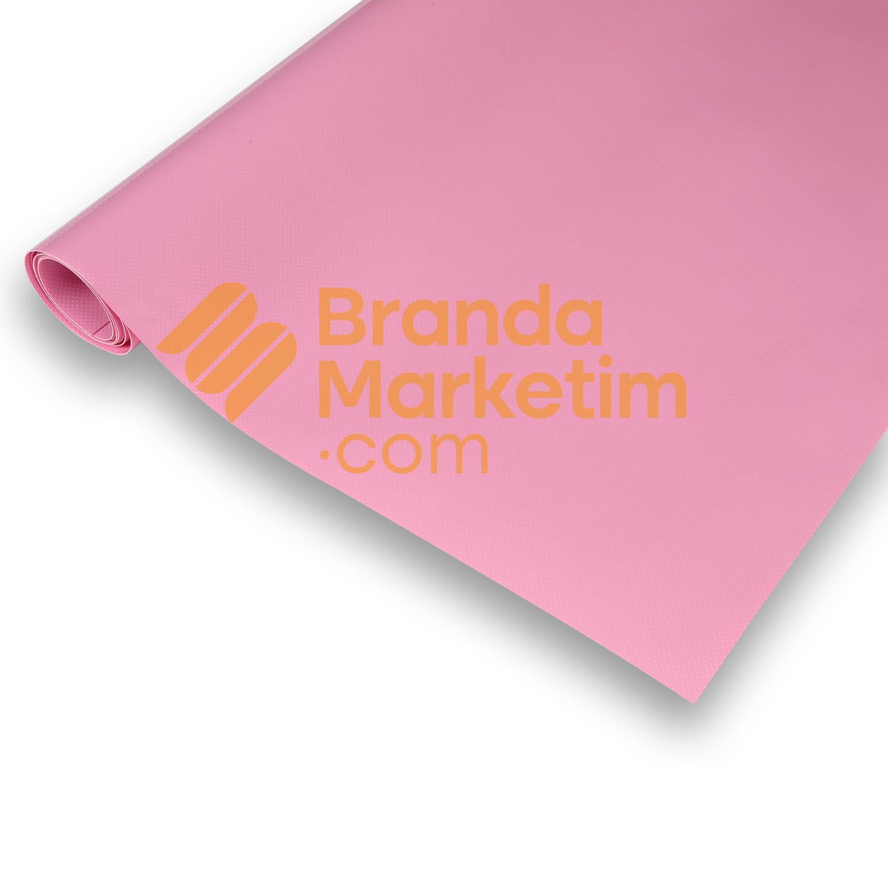 Polyester Branda Kumaşı-650 Gr/Mt2-Pembe (150 Cm En)