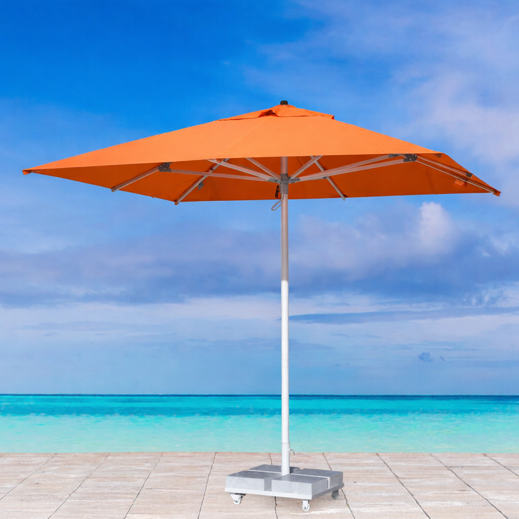 2.5m x 2.5m Turuncu Kare Bahçe Şemsiyesi