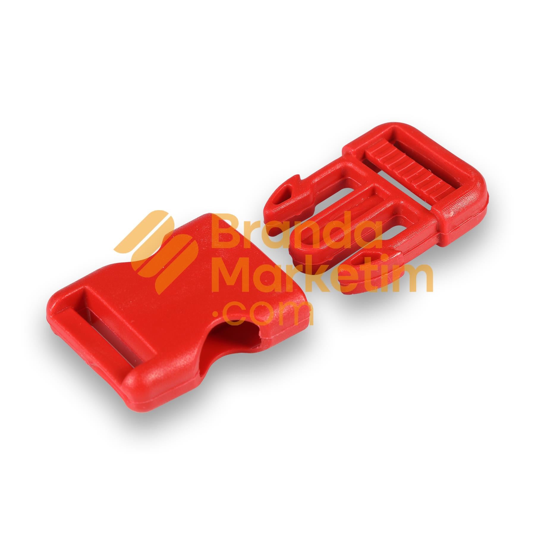 Plastic Passing Buckle Red-10 Pieces