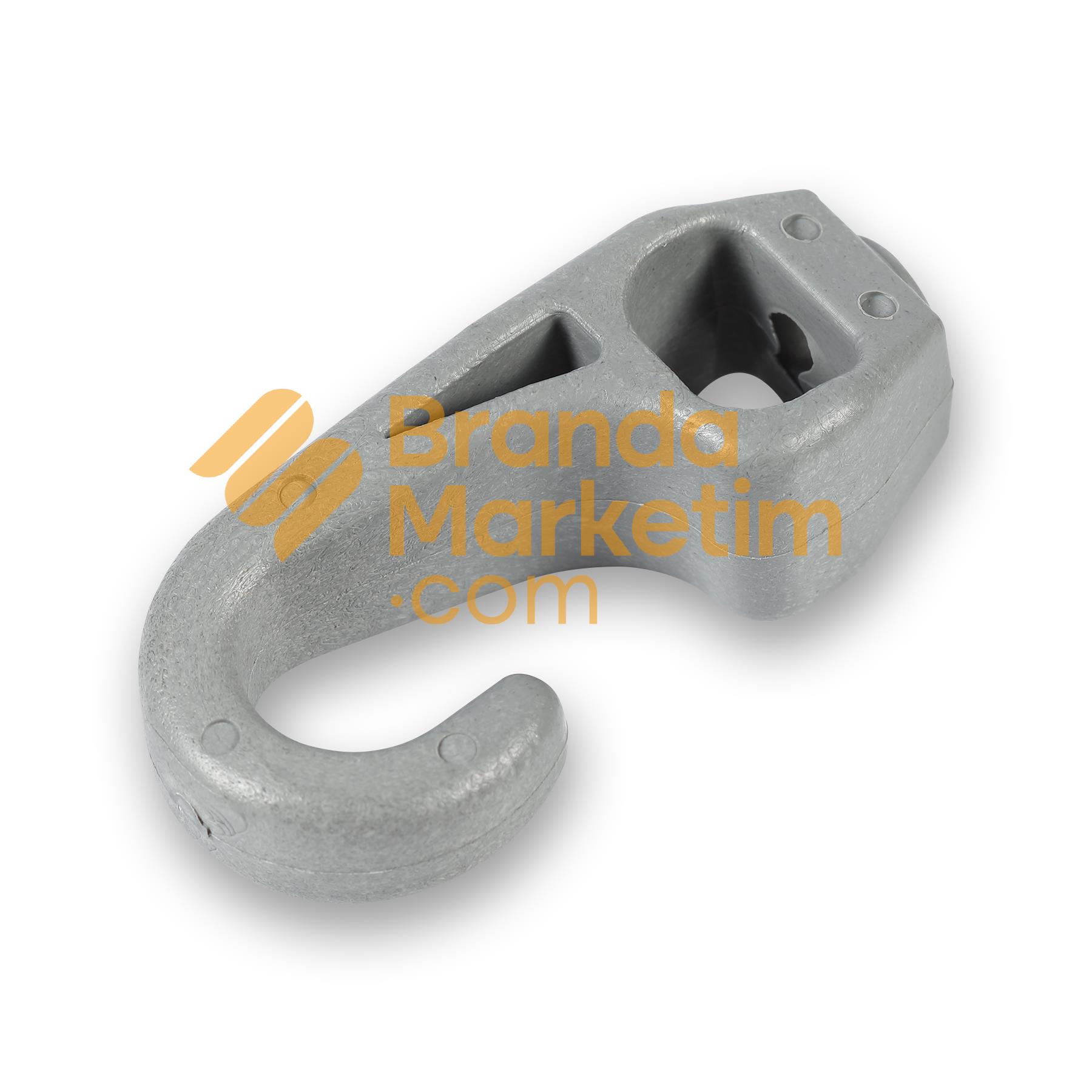 Plastic Rubber Hook Gray-10 pieces