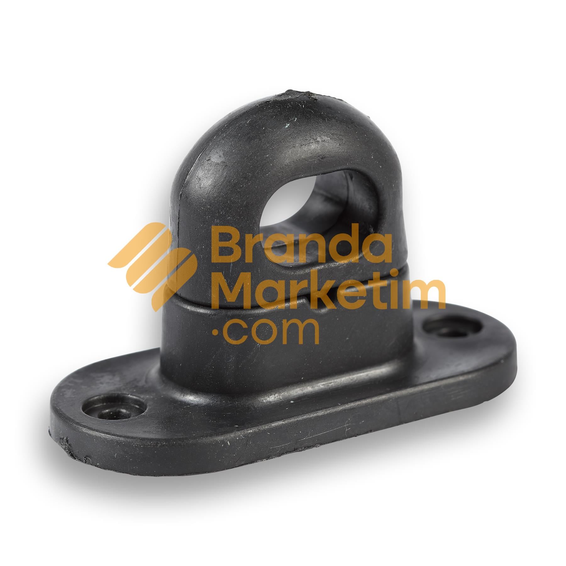 Plastic Turnable Staple-Hook Black-10 pieces