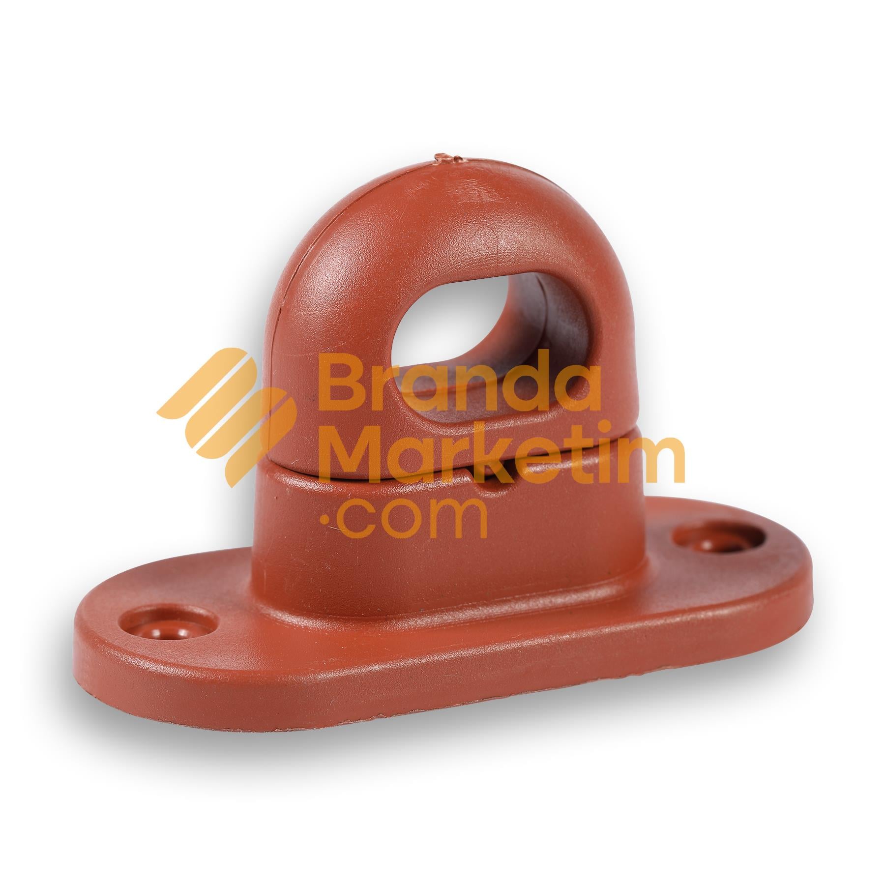 Plastic Turnable Staple-Hook Brown-10 pieces