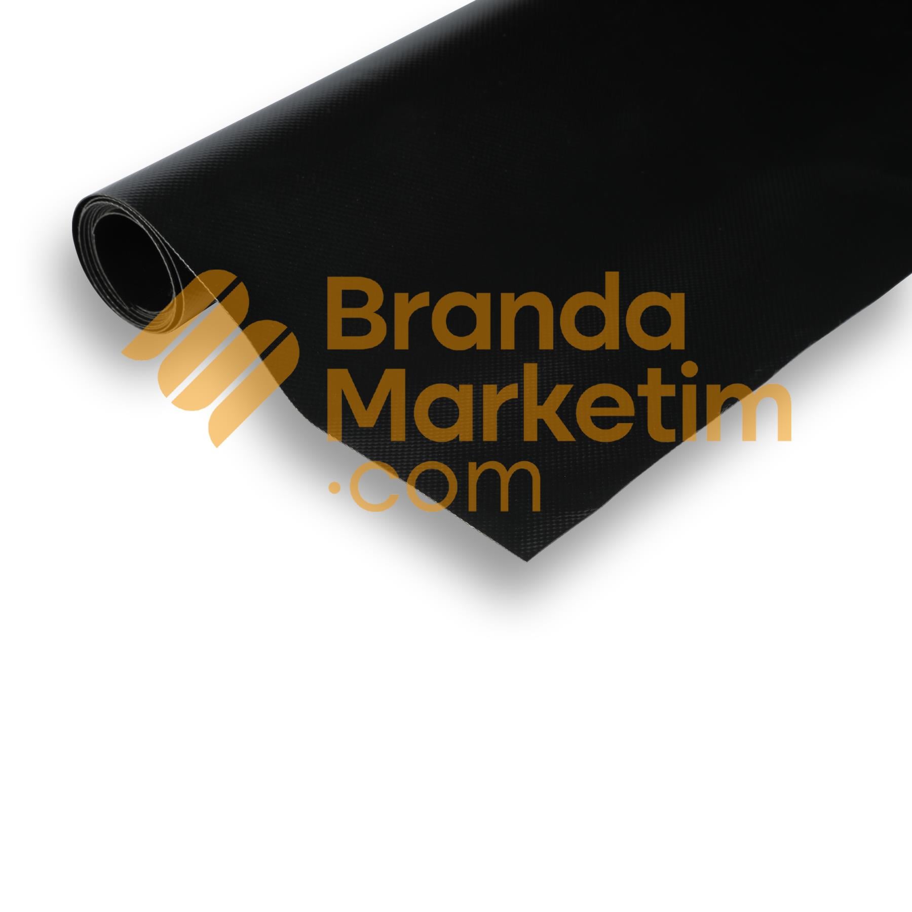 Polyester Branda Kumaşı-650 Gr/Mt2-Siyah (150 Cm En)