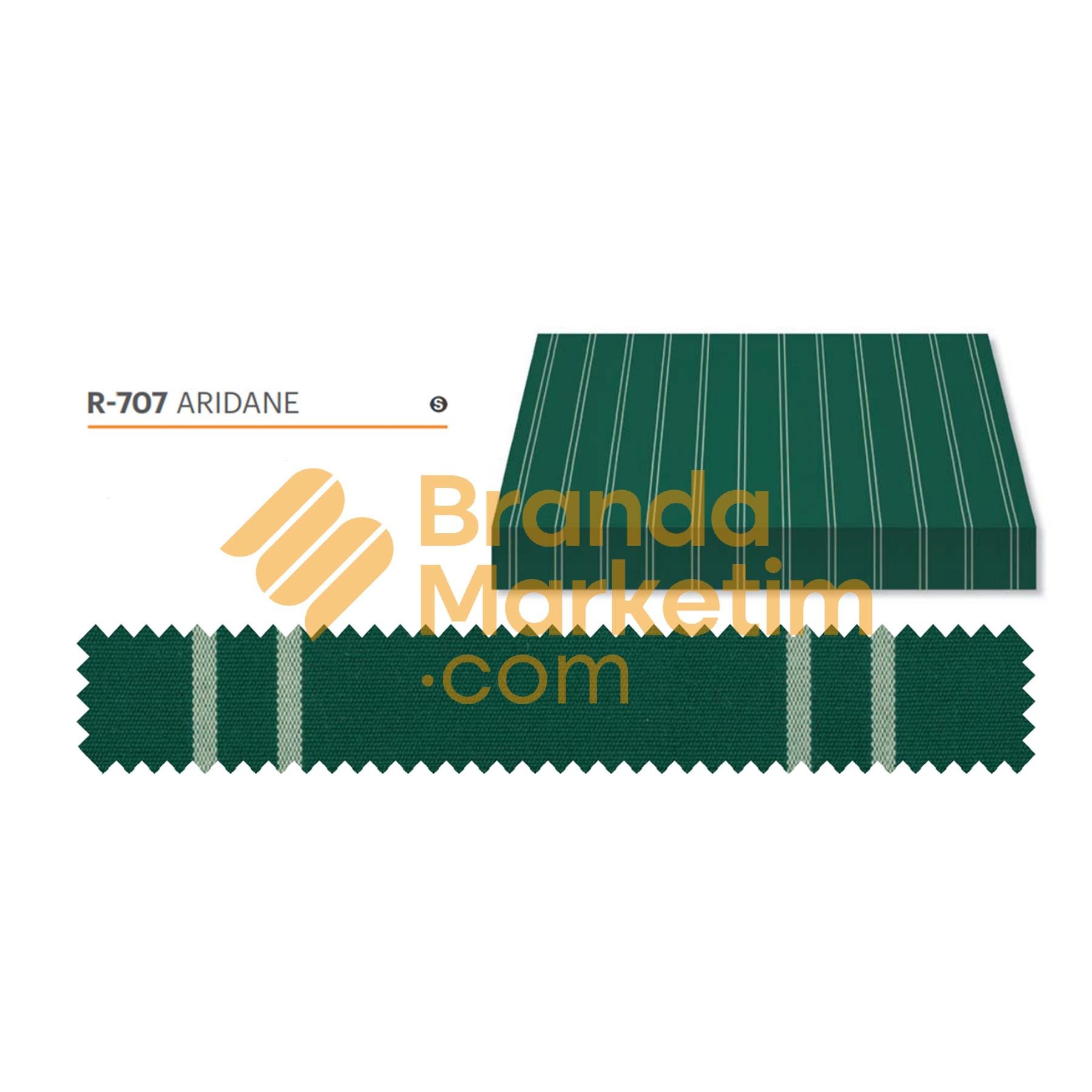 Recasens Acrylic Awning Fabric- 707 Green/White Striped