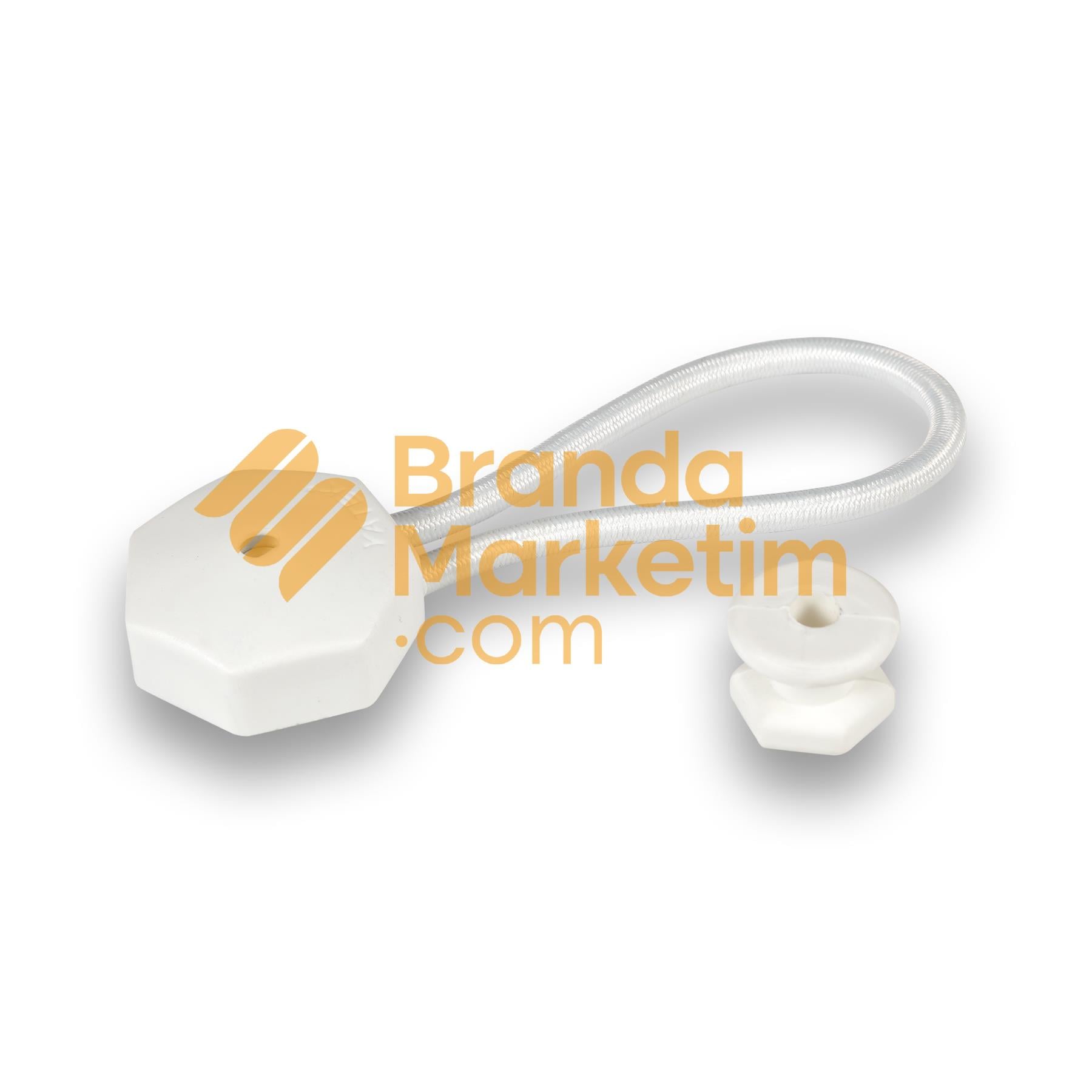 Stayput-Lastikli Klips Beyaz