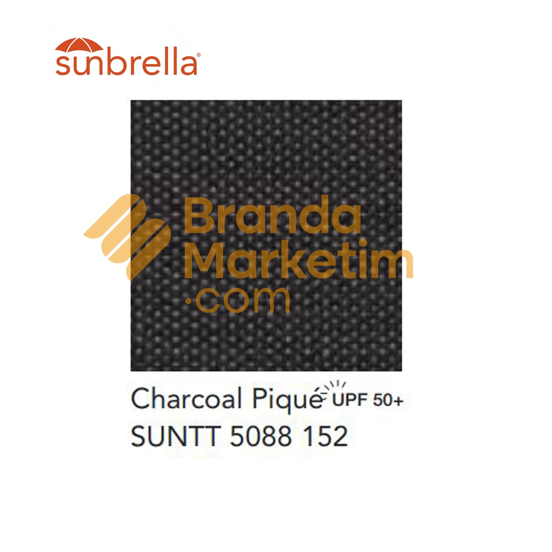 SUNBRELLA PLUS CHARCOAL PIQUE-5088