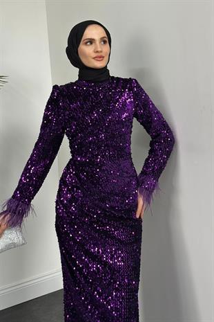 Amalia Pul Payet Abiye Mor