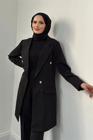Anden Blazer Ceket Takım Siyah