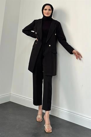 Anden Blazer Ceket Takım Siyah