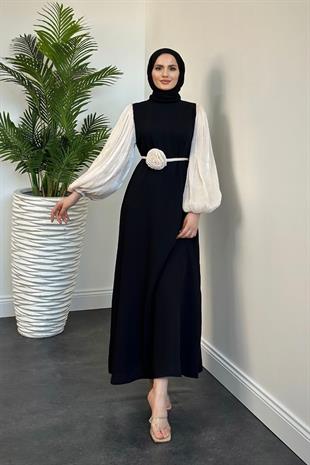 Andreina Gül Tokalı Elbise Bej