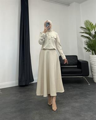 Angie Scuba Takım Bej