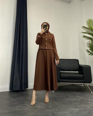 Angie Scuba Takım Kahverengi