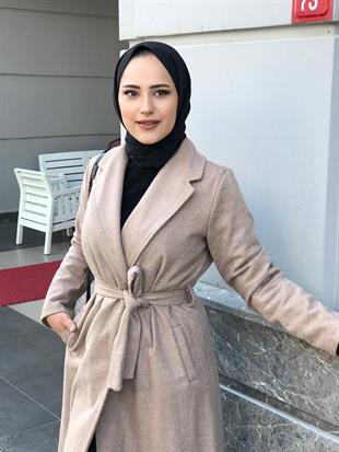 Anja Şal Yaka Kaban Vizon