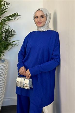 Annabella Baklava Desen Triko Takım Sax