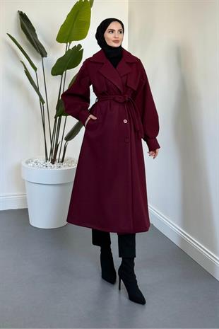 Areson Cepkenli  Astarlı Kaban Bordo