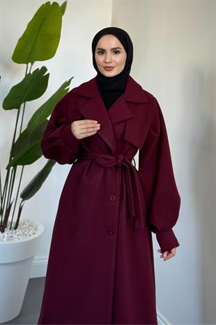 Areson Cepkenli  Astarlı Kaban Bordo