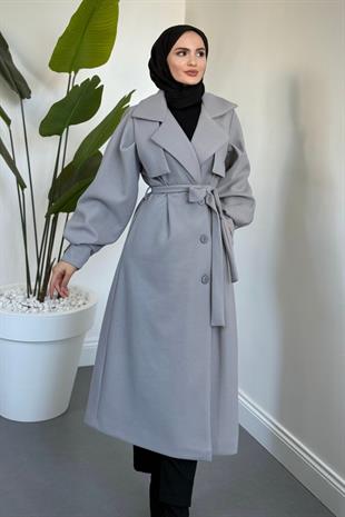 Areson Cepkenli  Astarlı Kaban Gri