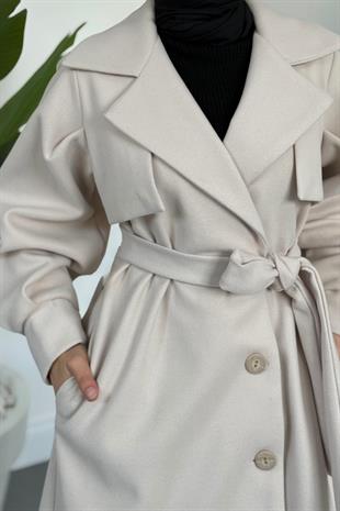 Areson Cepkenli  Astarlı Kaban Krem