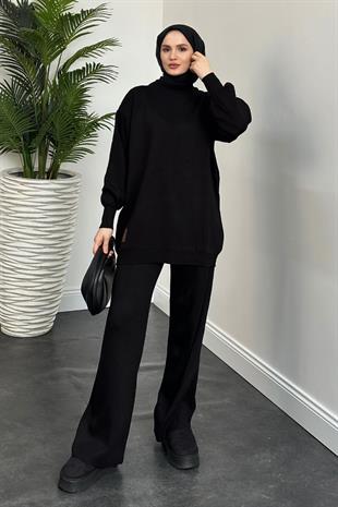 Armalı Triko Takım Siyah