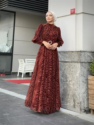 Asena Karpuz Kol Abiye Kiremit 