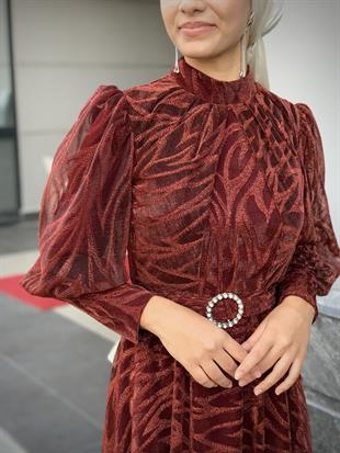 Asena Karpuz Kol Abiye Kiremit 