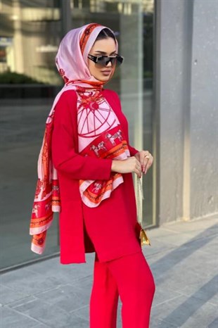 Ayrobin Kumaş Salaş Takım Kırmızı