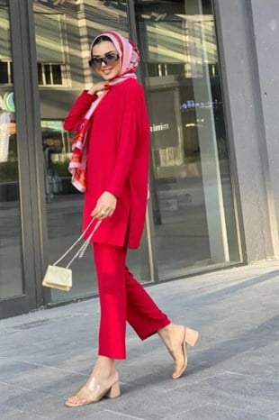 Ayrobin Kumaş Salaş Takım Kırmızı