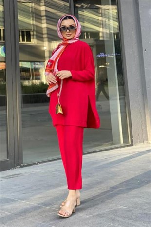 Ayrobin Kumaş Salaş Takım Kırmızı
