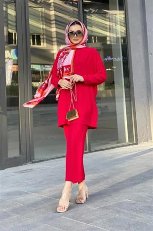 Ayrobin Kumaş Salaş Takım Kırmızı