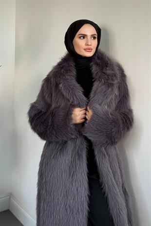Bahr İçi Astarlı Kürk Füme