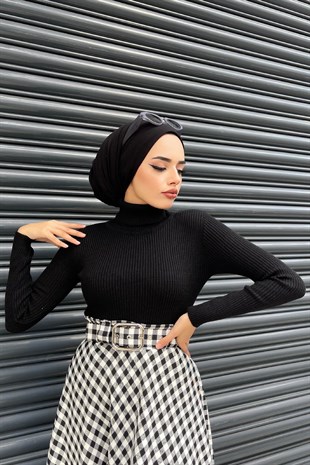 Balıkçı Triko Kazak Siyah