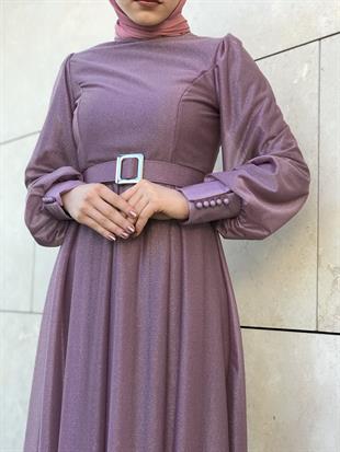 Balon Kol Kuyruklu Simli Abiye Gül Kurusu