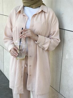 Berry Keten Takım Bej