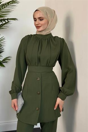 Buğlem Pantolon Takım Haki