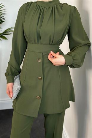 Buğlem Pantolon Takım Haki