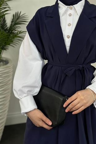 Calandra Yelekli Pantolon Takım Lacivert